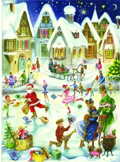 The Christmas Shop Skating Rink Advent Calendar| Advent Calendars - Card, Fabric And Wood