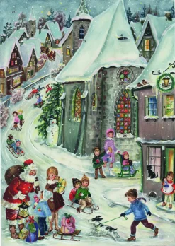 The Christmas Shop Snow Village Advent Calendar| Advent Calendars - Card, Fabric And Wood