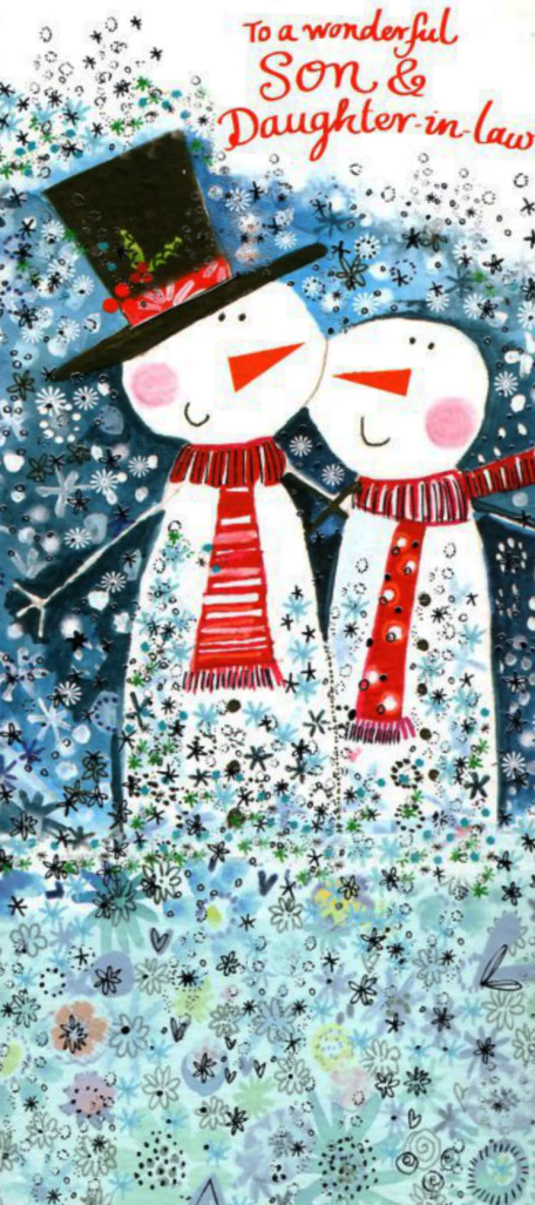 The Christmas Shop Son And Daughter In Law Christmas Card| Cards For Relatives