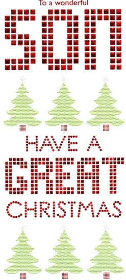 The Christmas Shop Son Christmas Card| Cards For Relatives