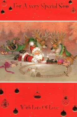 The Christmas Shop Son Christmas Card| Cards For Relatives