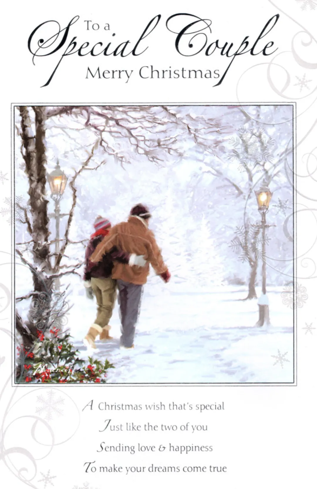 The Christmas Shop Special Couple Christmas Card| Cards For Relatives