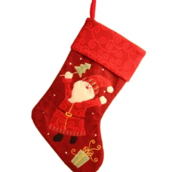 The Christmas Shop Stocking With Santa Motif| Stockings