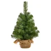 The Christmas Shop Table Top Tree With Burlap Base| Trees