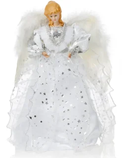 The Christmas Shop Treetop Angel| Treetop Angels|Silver & White Theme