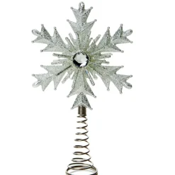 The Christmas Shop Treetop Star| Treetop Stars|Silver & White Theme