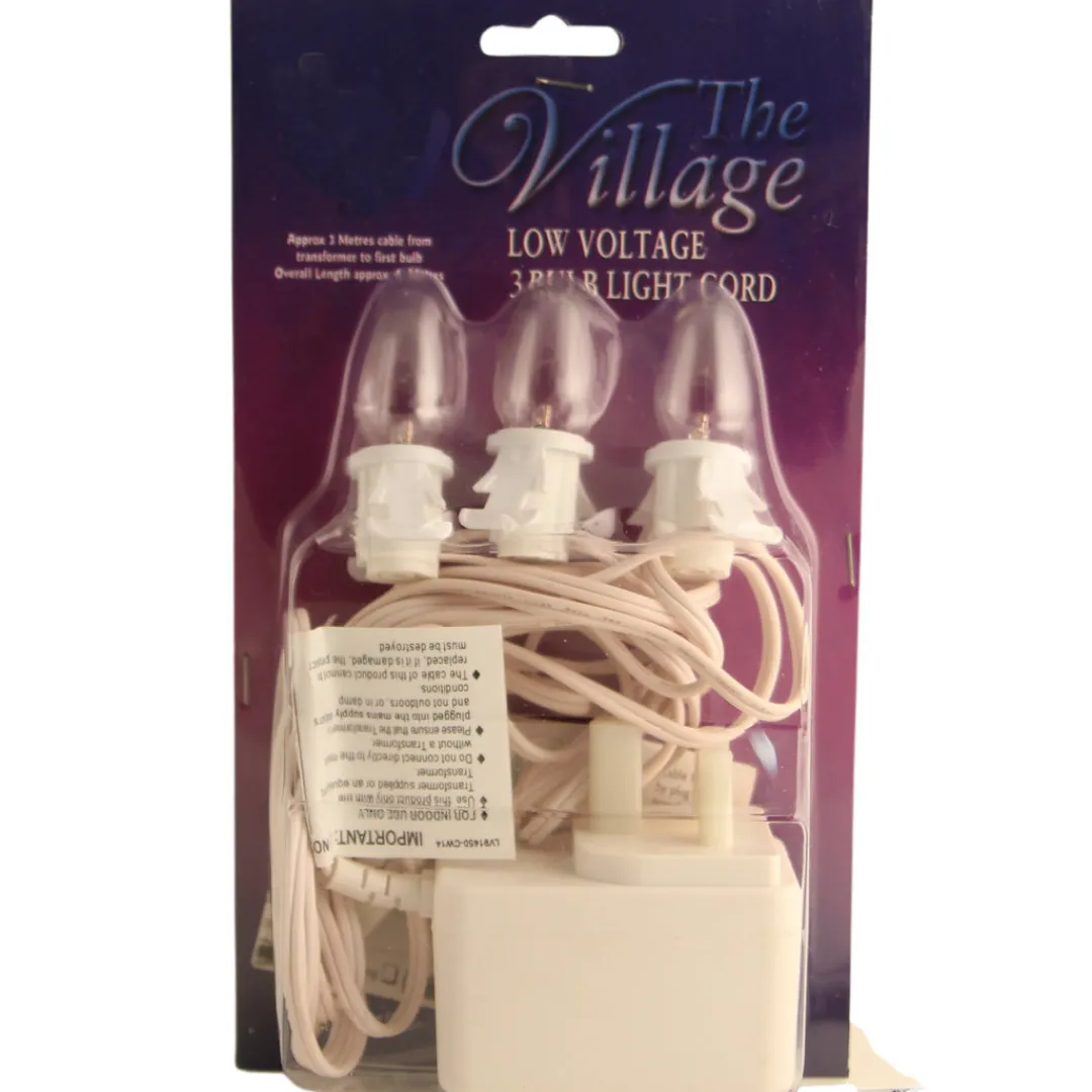 The Christmas Shop Triple Bulb Light Set| Replacement Bulbs|Electric Operated Lights
