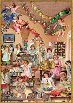 The Christmas Shop Victorian Room Scene Advent Calendar| Advent Calendars - Card, Fabric And Wood