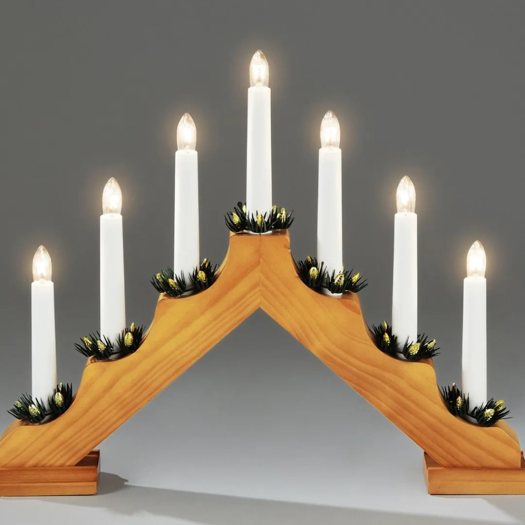 The Christmas Shop Welcome Light| Electric Operated Lights|Wooden Ornaments