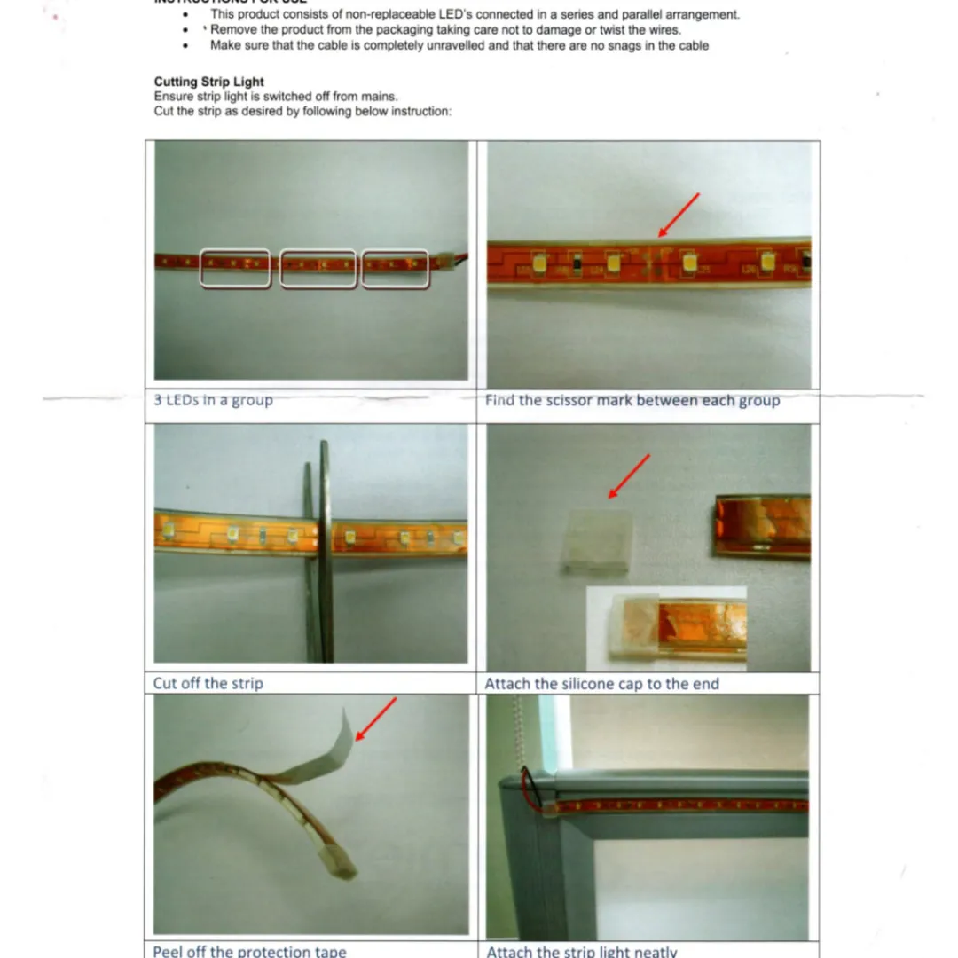 The Christmas Shop White LED Strip Light| Electric Operated Lights