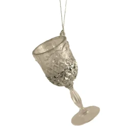 The Christmas Shop Wine Glass| Silver & White Theme