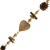 The Christmas Shop Wood Garland Hearts| Garlands|Wood