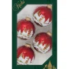The Christmas Shop Woodland Baubles| Glass|Red Theme
