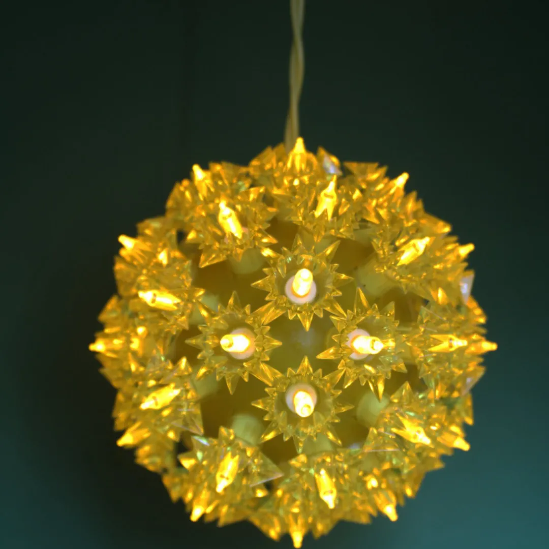 The Christmas Shop Yellow Light Ball| Electric Operated Lights